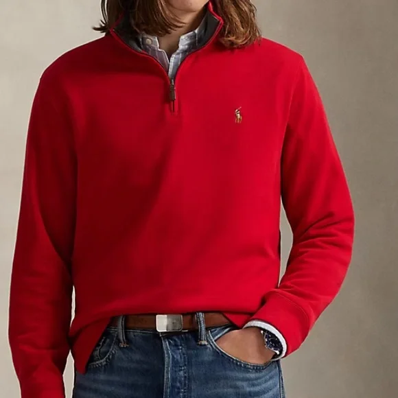 Polo Ralph Lauren Estate-Rib Quarter-Zip Pullover Size XL